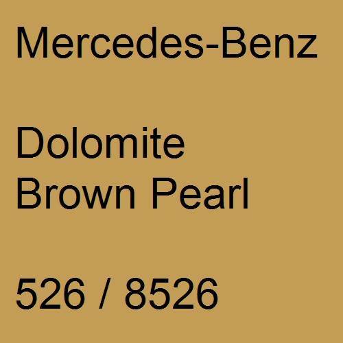 Mercedes-Benz, Dolomite Brown Pearl, 526 / 8526.